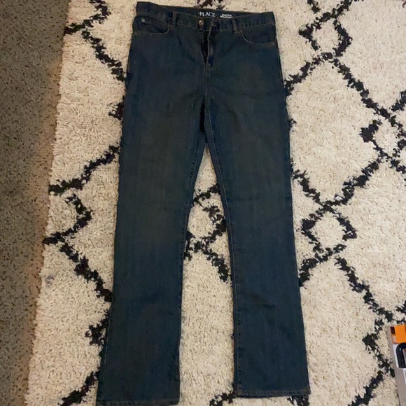 2 pairs Children’s Place bootcut jeans 1-NWT 1-NWOT - Picture 2 of 4